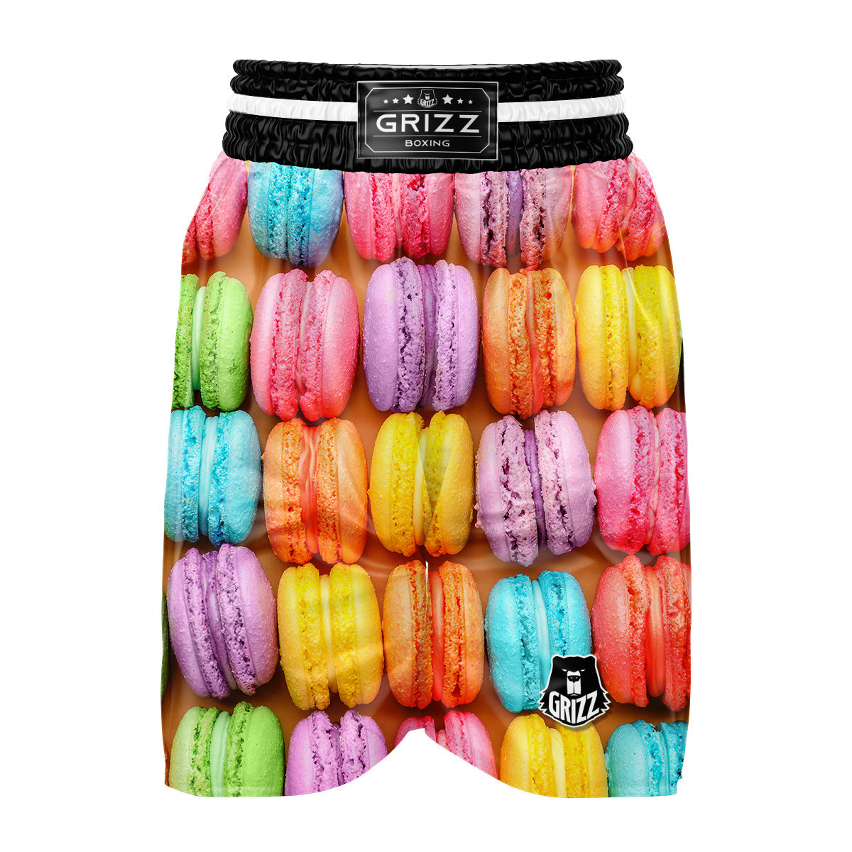 Macarons Colorful Print Boxing Shorts-grizzshop