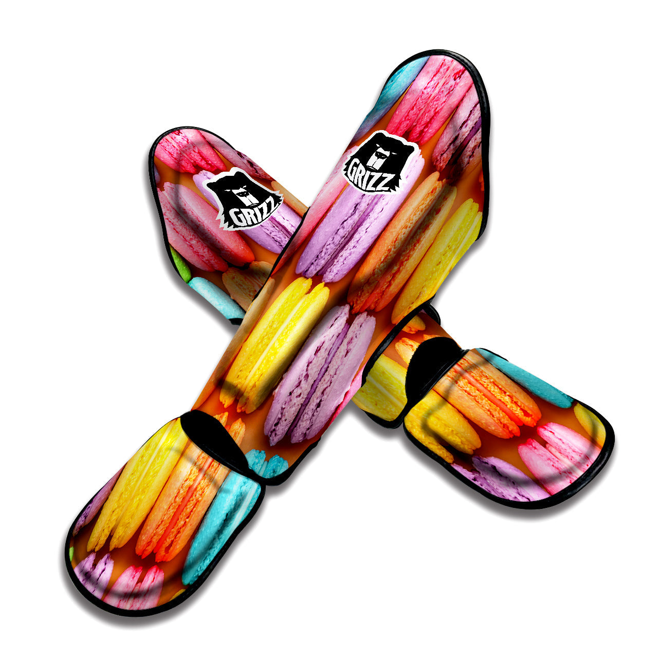 Macarons Colorful Print Muay Thai Shin Guards-grizzshop