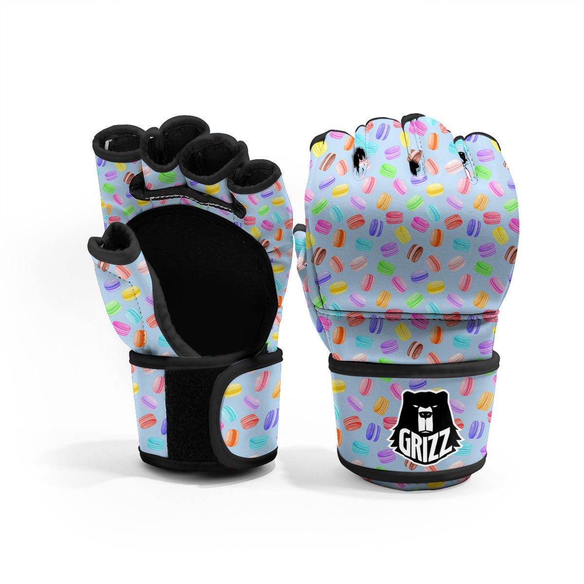 Macarons Colorful Print Pattern MMA Gloves-grizzshop