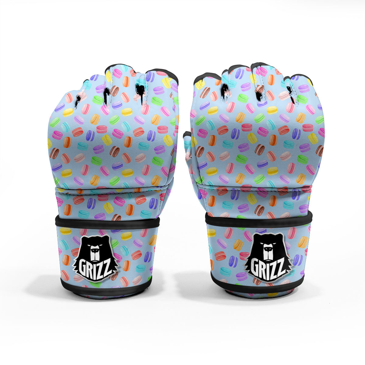 Macarons Colorful Print Pattern MMA Gloves-grizzshop