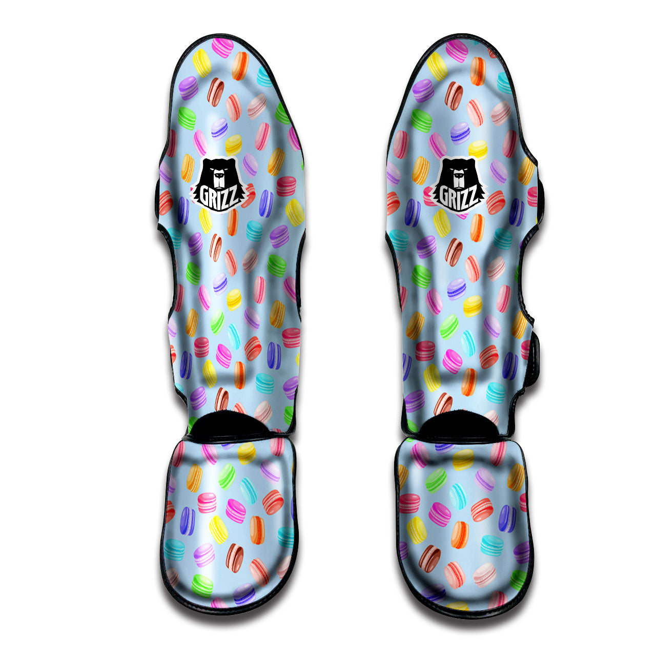 Macarons Colorful Print Pattern Muay Thai Shin Guards-grizzshop