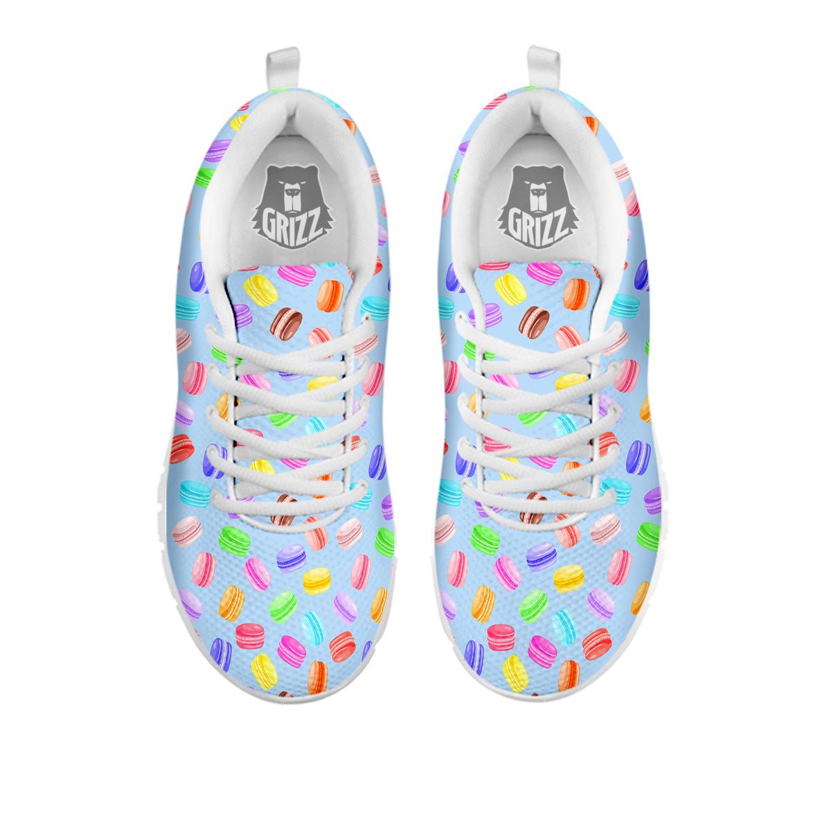 Macarons Colorful Print Pattern White Sneaker-grizzshop
