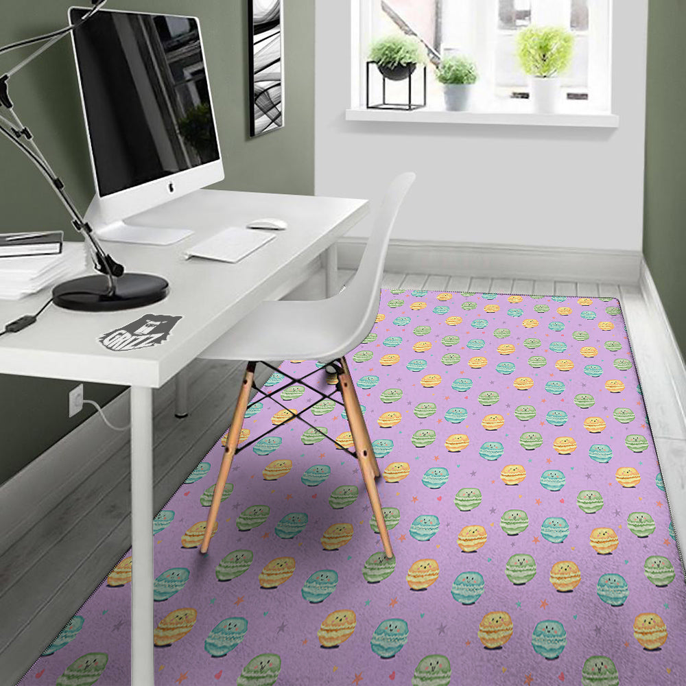 Macarons Cute Print Pattern Floor Mat-grizzshop