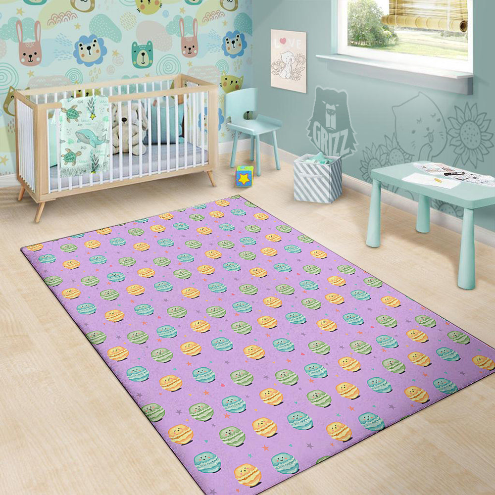 Macarons Cute Print Pattern Floor Mat-grizzshop