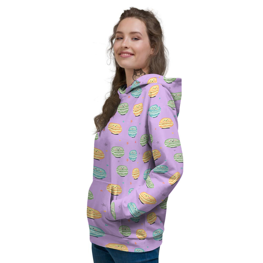 Macarons Cute Print Pattern Women's Hoodie-grizzshop