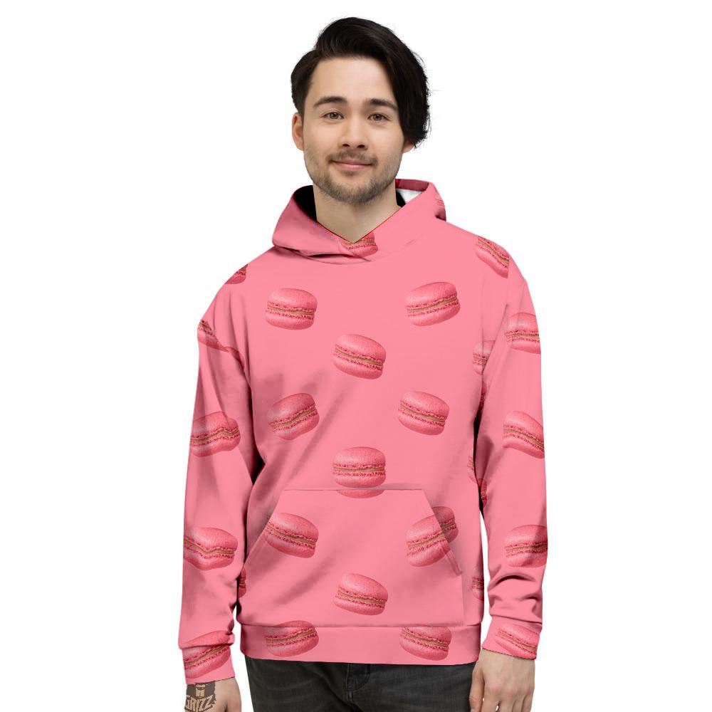 Macarons Pink Print Pattern Men's Hoodie-grizzshop
