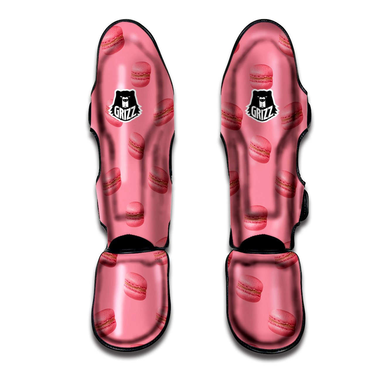 Macarons Pink Print Pattern Muay Thai Shin Guards-grizzshop