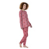 Macarons Pink Print Pattern Women's Pajamas-grizzshop