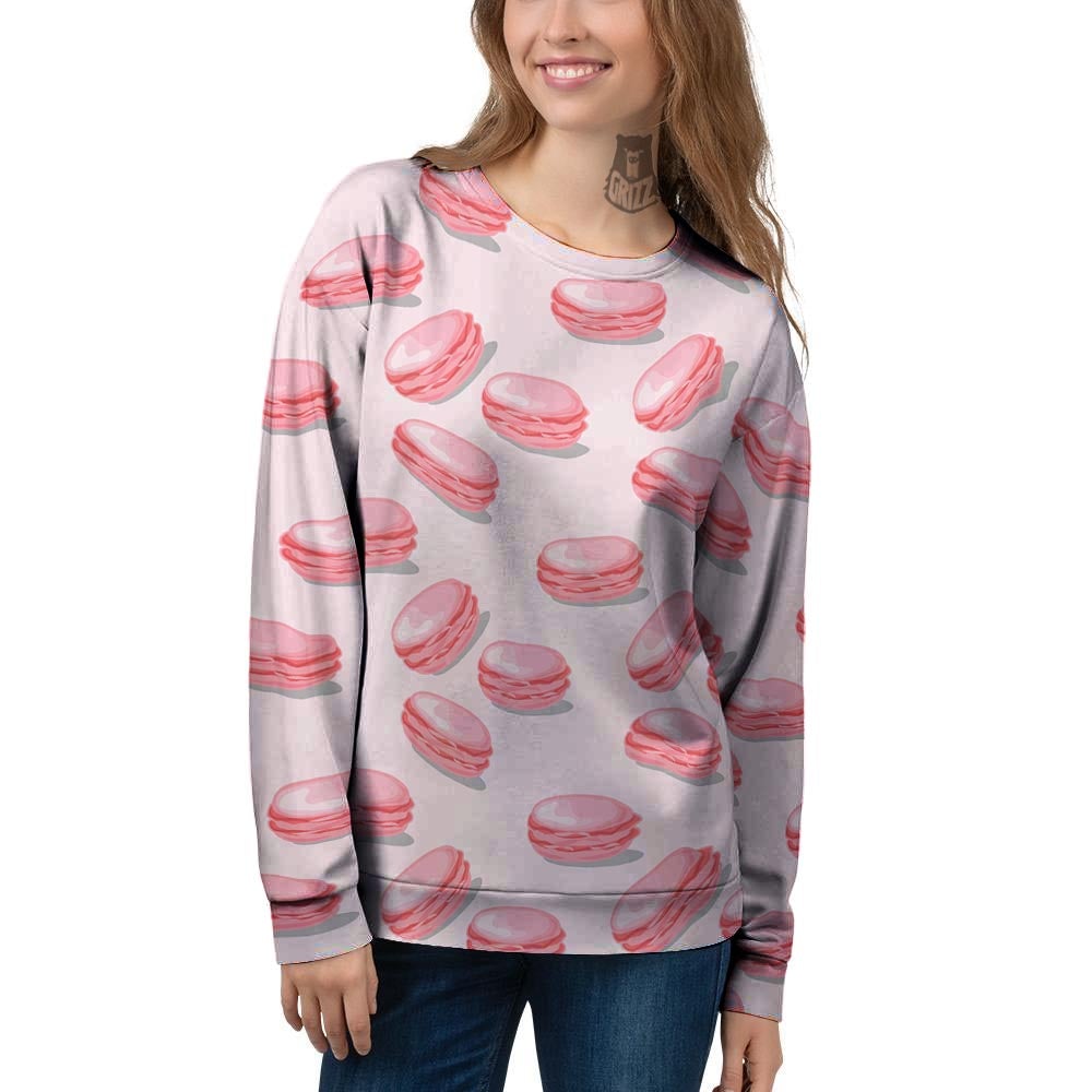 Macarons Sweet Print Pattern Women's Sweatshirt-grizzshop