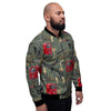 Machine Welding Print Pattern Men's Bomber Jacket-grizzshop