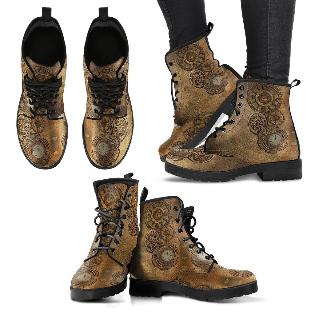 Machine Women's Leather Boots-grizzshop