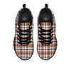 Madras Plaid Red Blue And Beige Print Black Sneaker-grizzshop