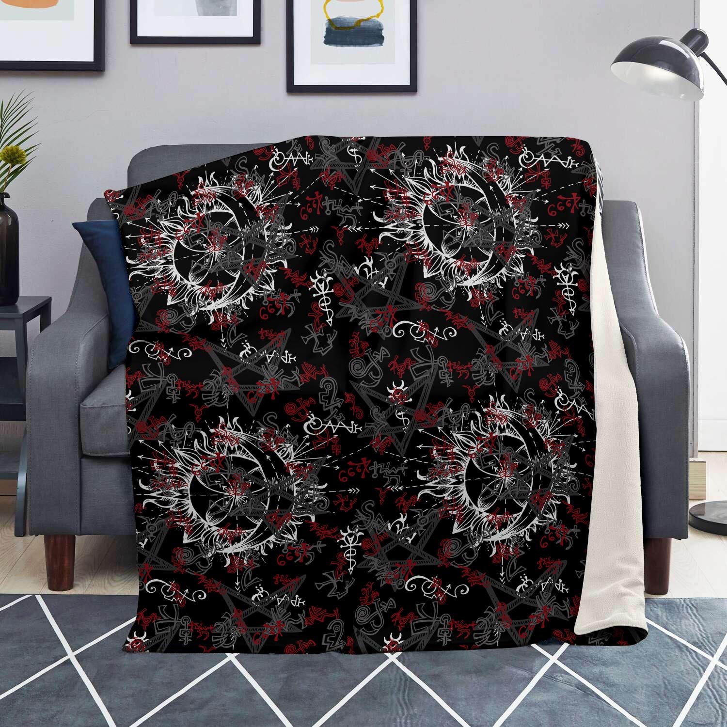 Magic Gothic Witch Blanket-grizzshop