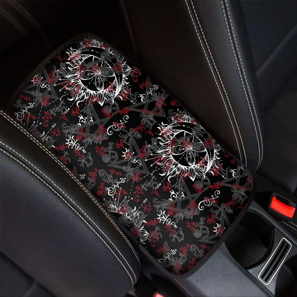 Magic Gothic Witch Car Console Cover-grizzshop