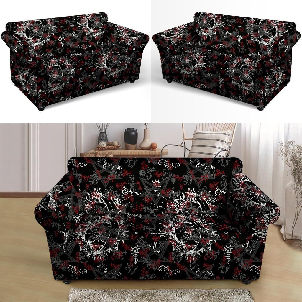 Magic Gothic Witch Loveseat Cover-grizzshop