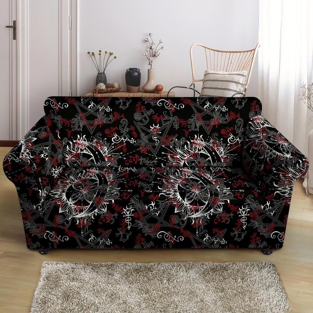 Magic Gothic Witch Loveseat Cover-grizzshop