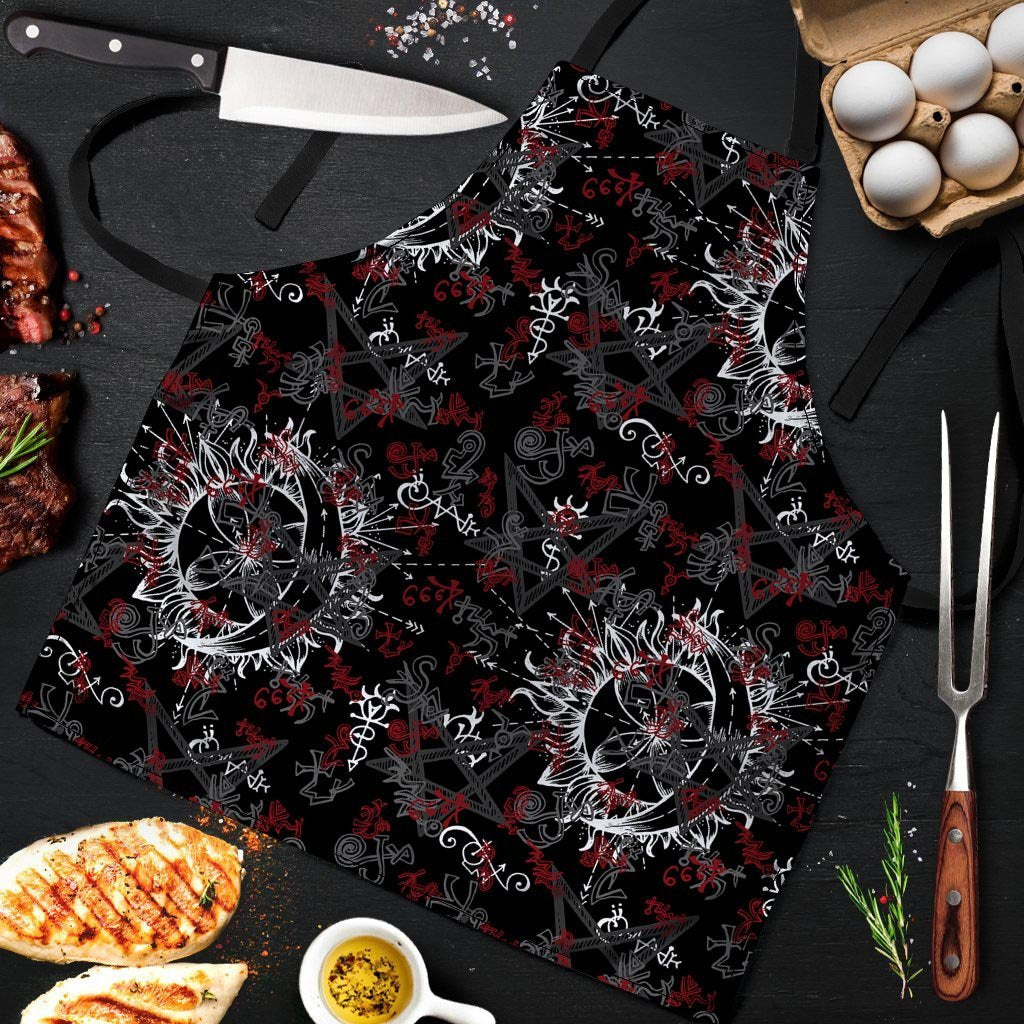 Magic Gothic Witch Men's Apron-grizzshop