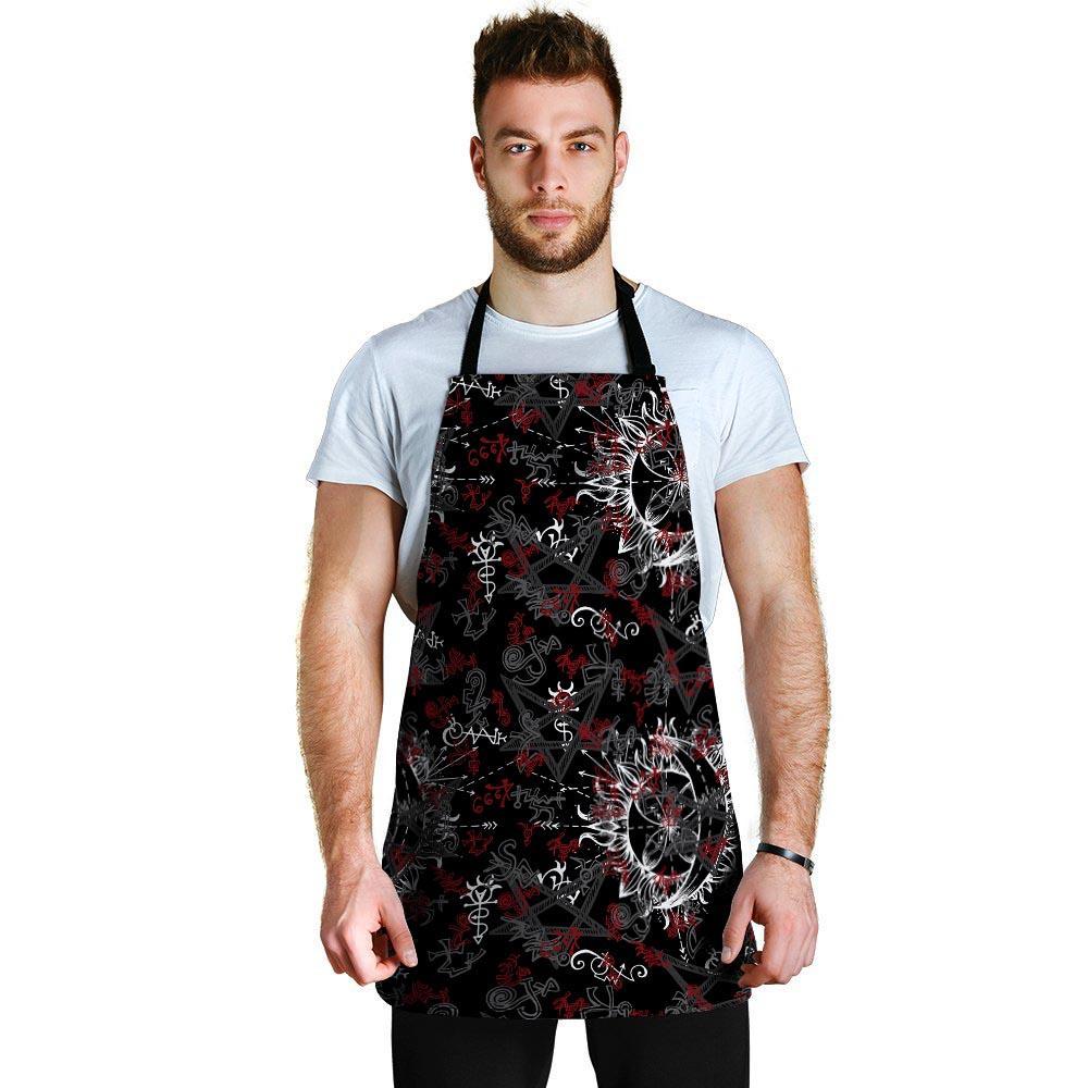 Magic Gothic Witch Men's Apron-grizzshop