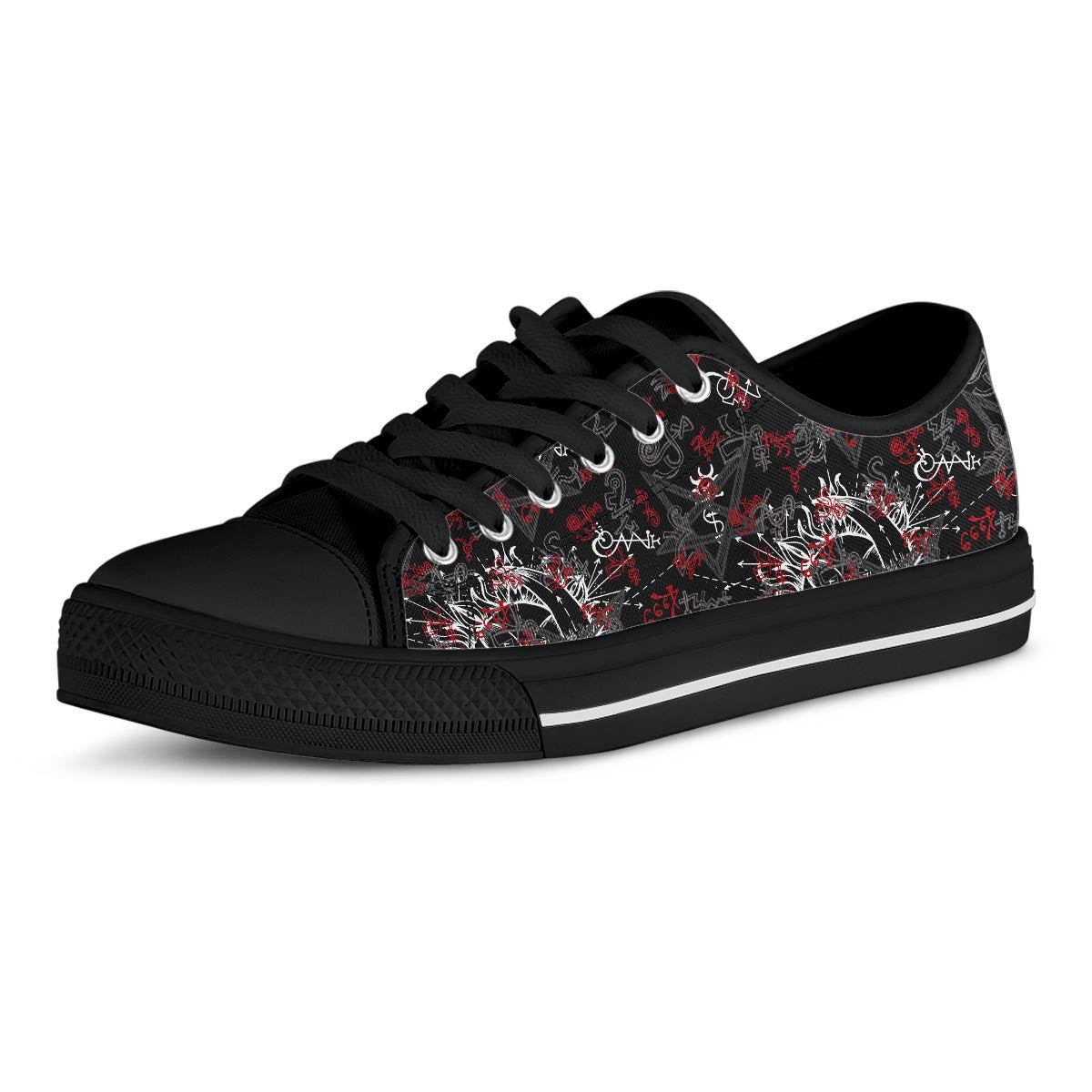 Magic Gothic Witch Men's Low Top Shoes-grizzshop