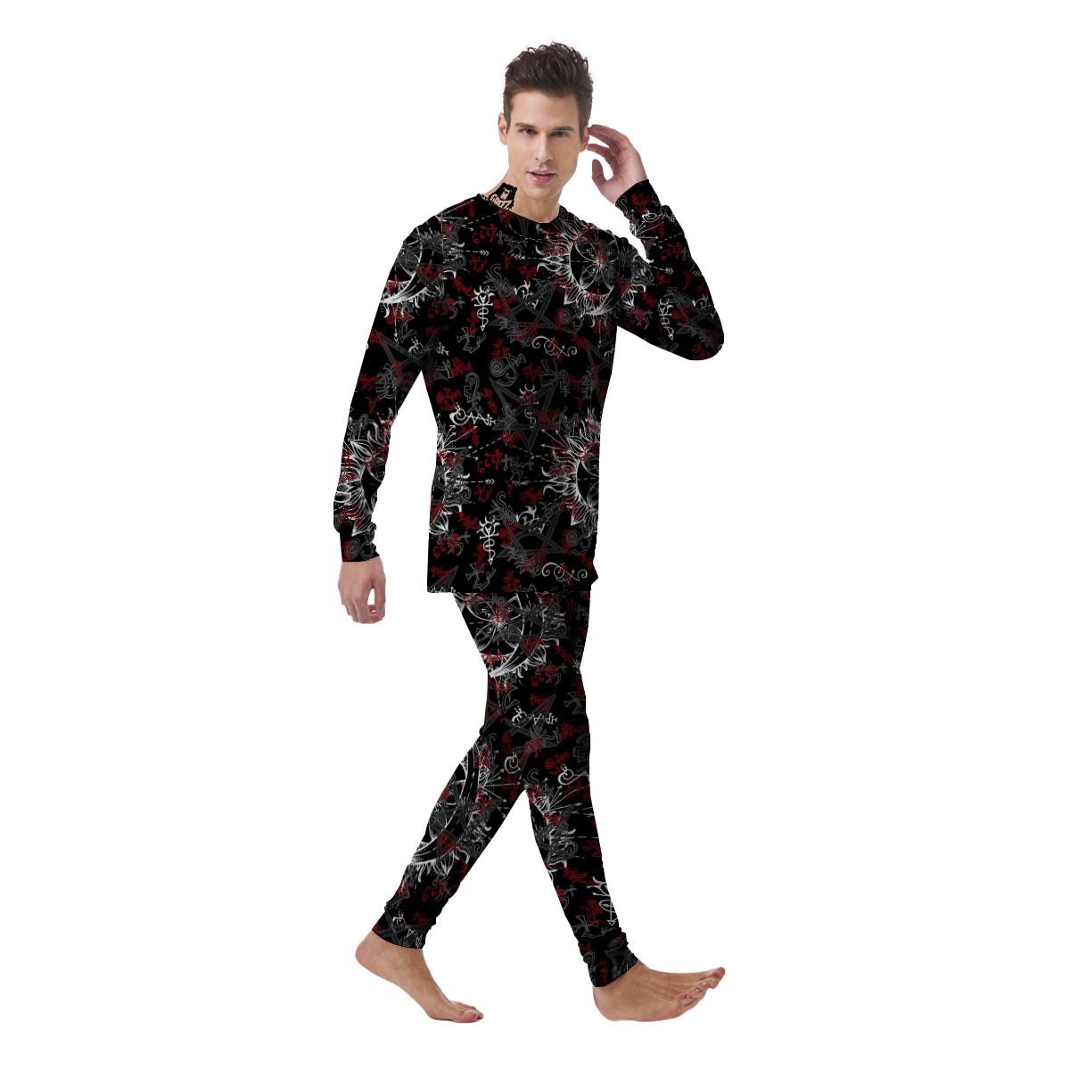 Magic Gothic Witch Men's Pajamas-grizzshop