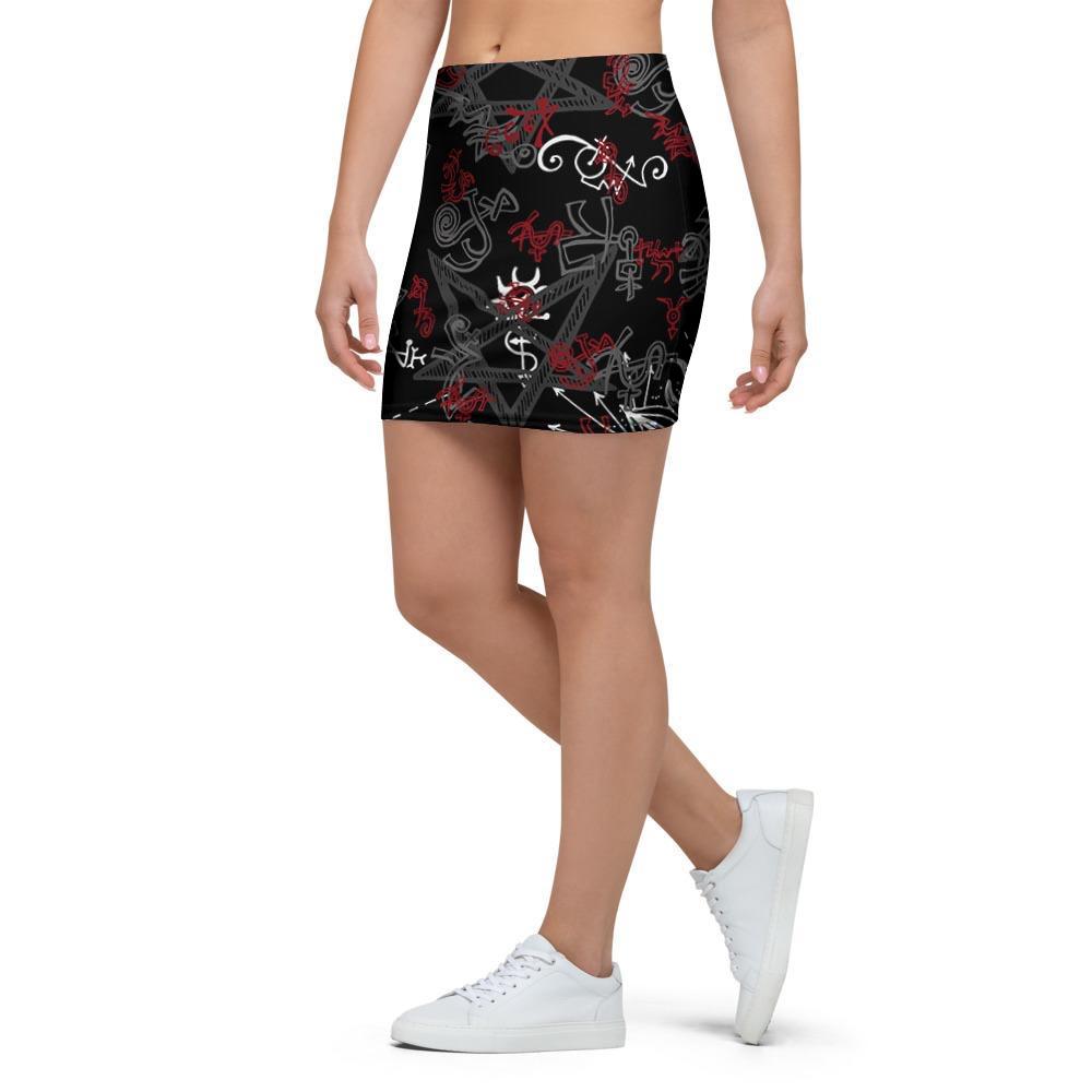 Magic Gothic Witch Mini Skirt-grizzshop