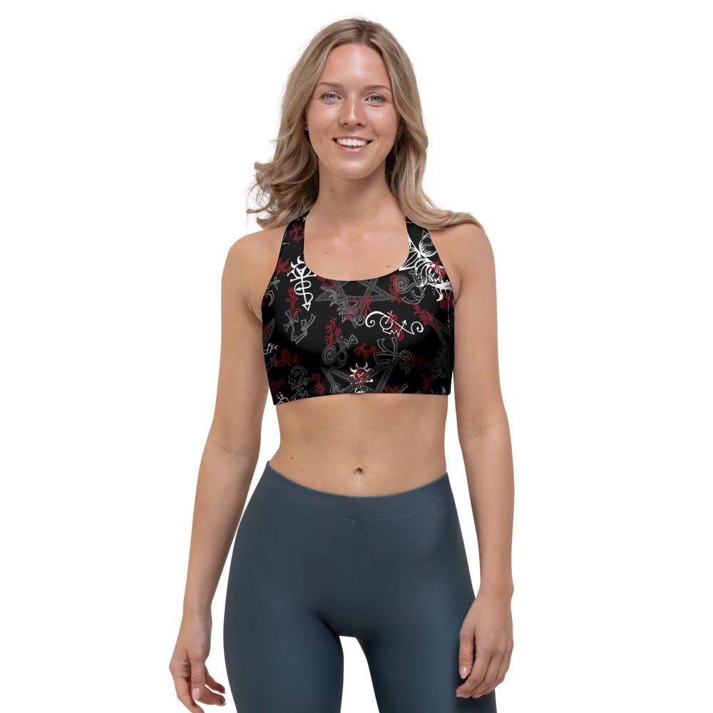 Magic Gothic Witch Sports Bra-grizzshop