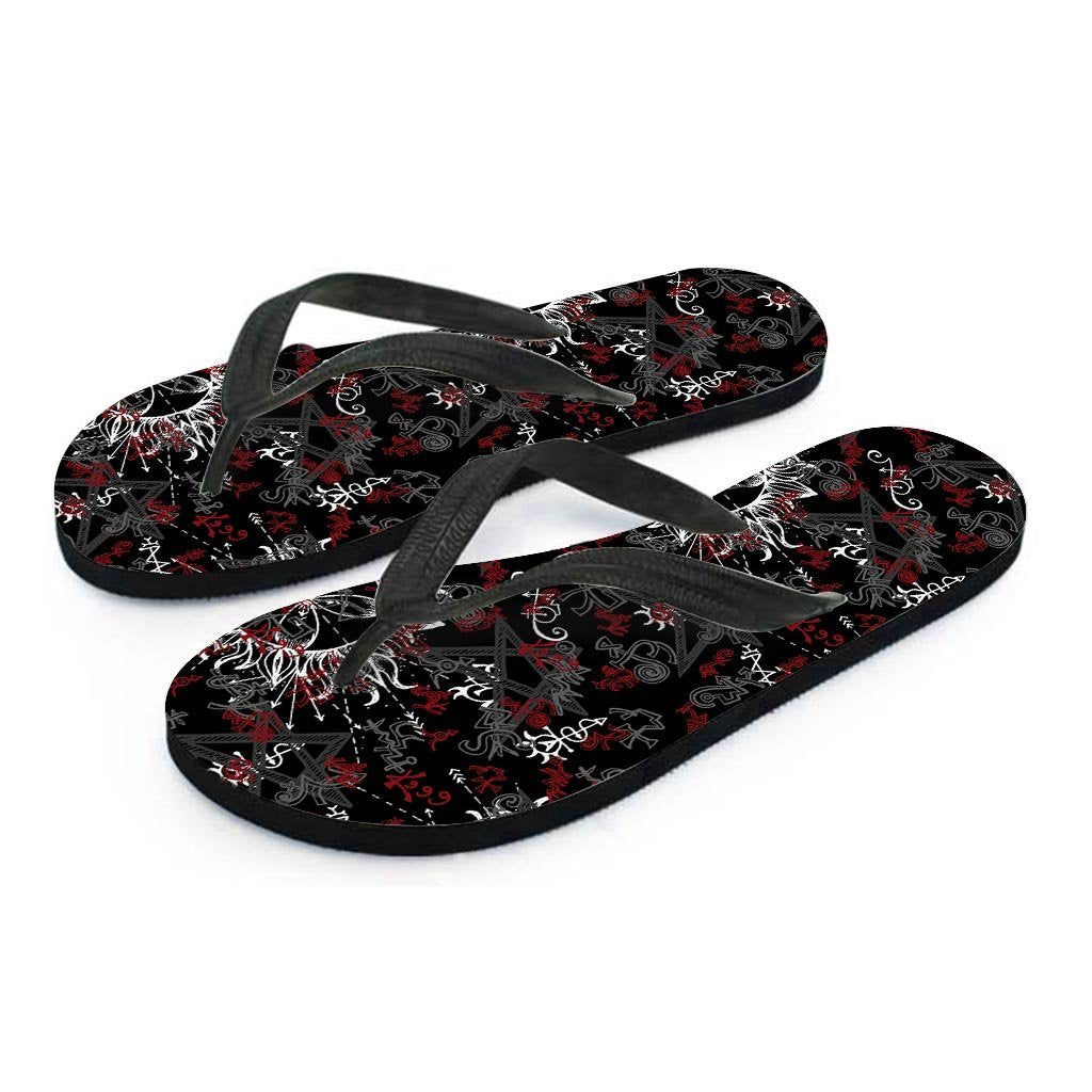 Magic Gothic Witch Women's Flip Flops-grizzshop