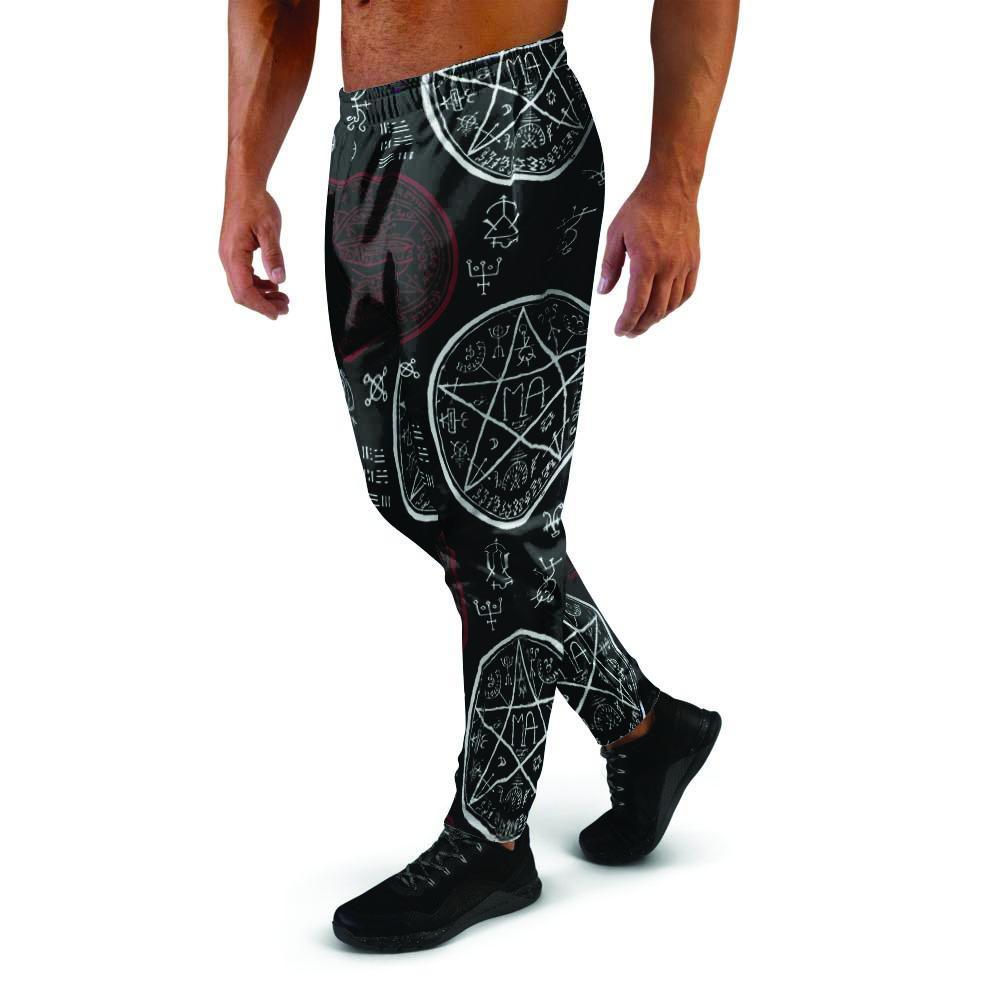 Magic Pentagram Gothic Witch Men's Joggers-grizzshop