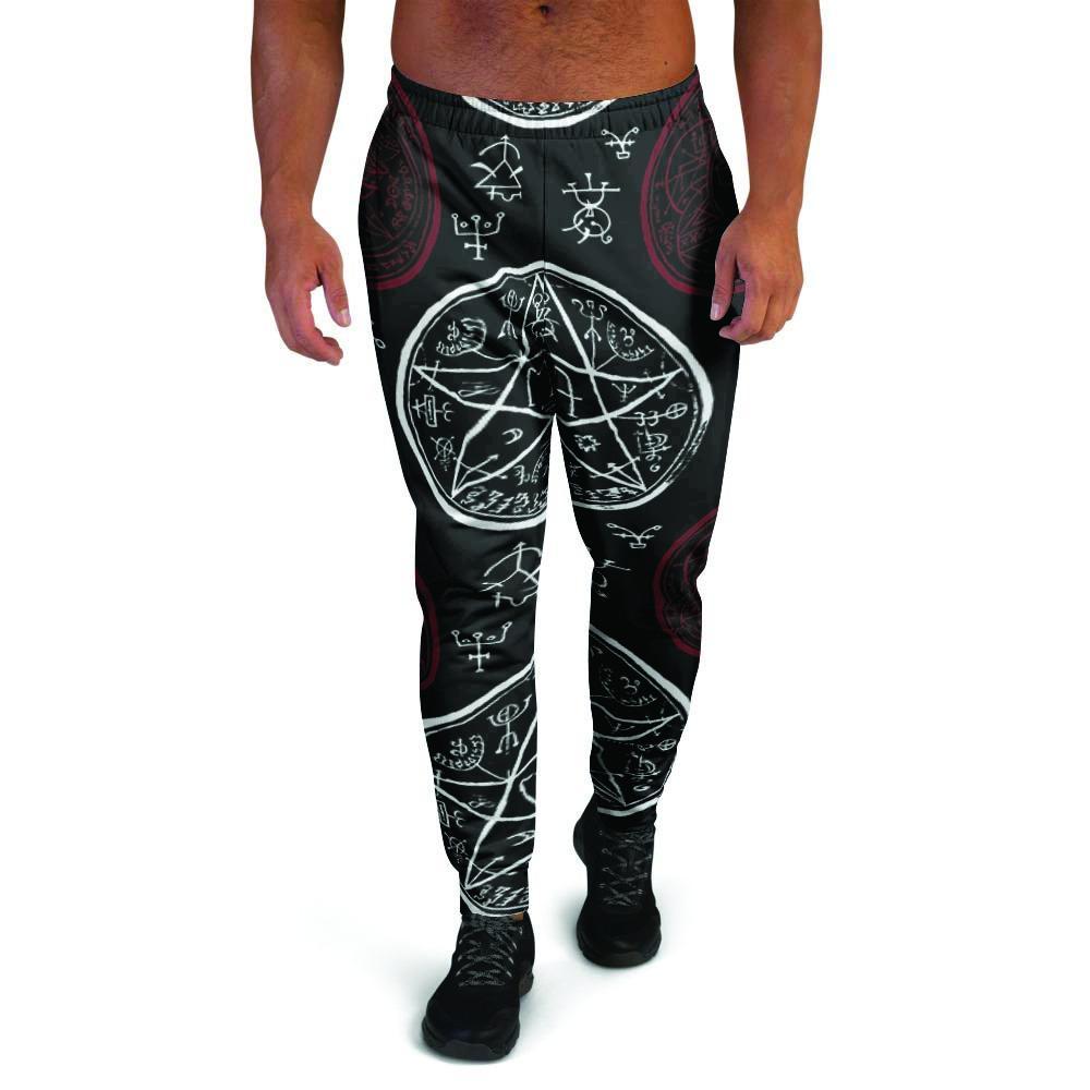 Magic Pentagram Gothic Witch Men's Joggers-grizzshop
