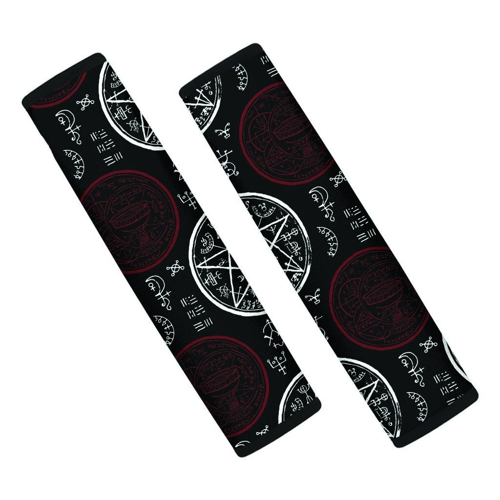 Magic Pentagram Gothic Witch Seat Belt Cover-grizzshop