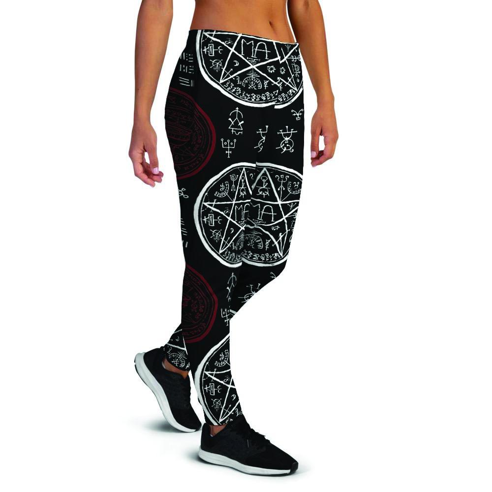 Magic Pentagram Gothic Witch Women's Joggers-grizzshop