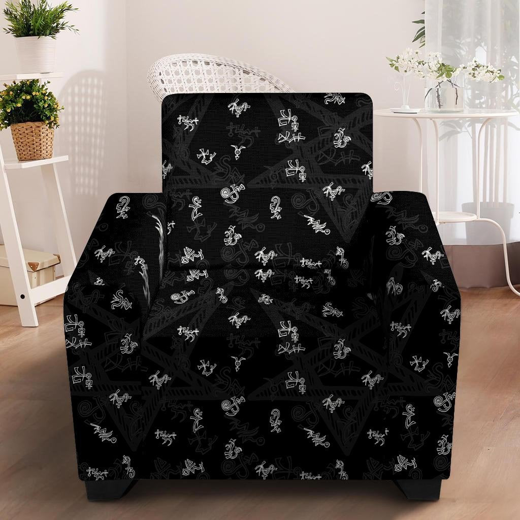 Magic Symbol Gothic Witch Armchair Cover-grizzshop