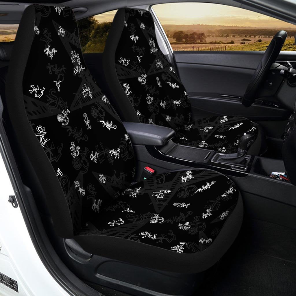 Magic Symbol Gothic Witch Car Seat Covers-grizzshop