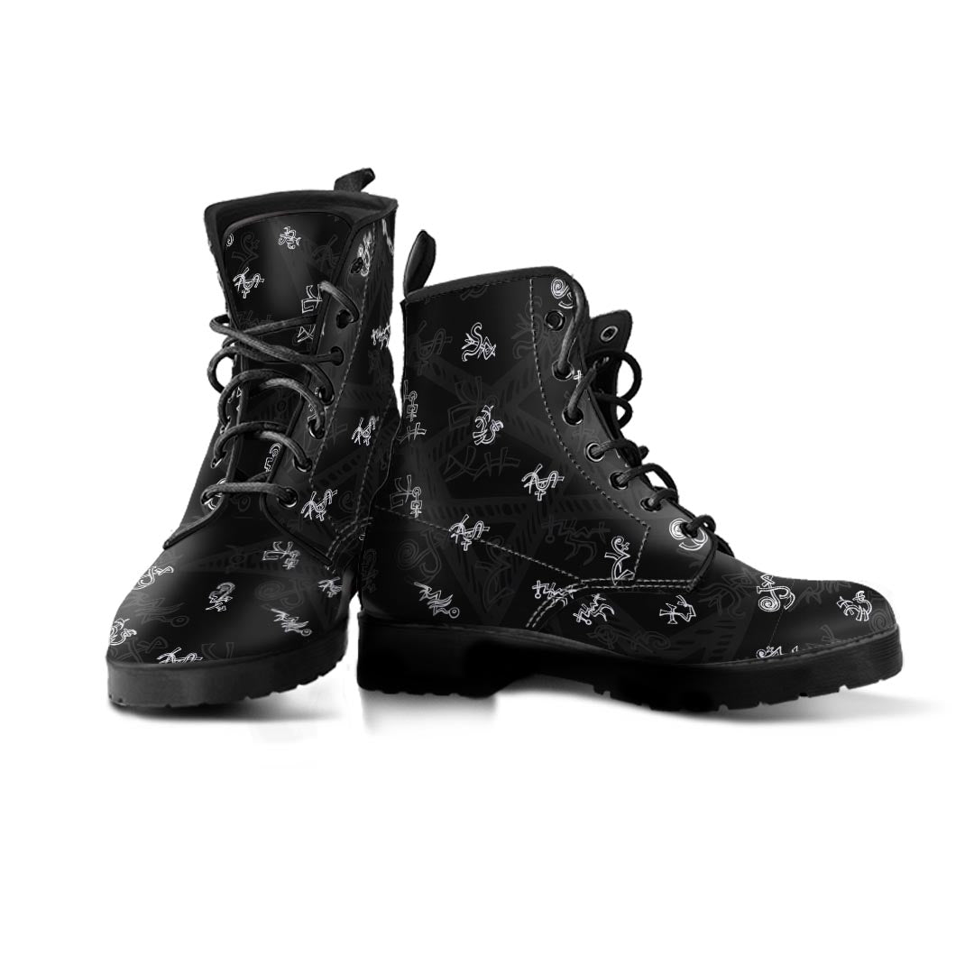 Magic Symbol Gothic Witch Men's Boots-grizzshop