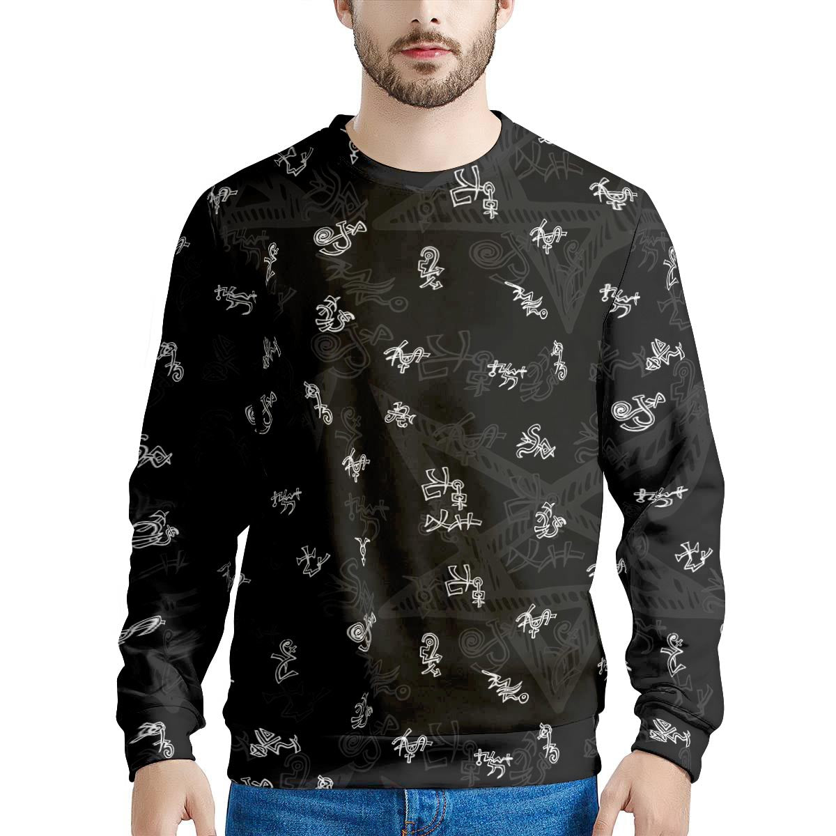 Magic Symbol Gothic Witch Men's Sweatshirt-grizzshop