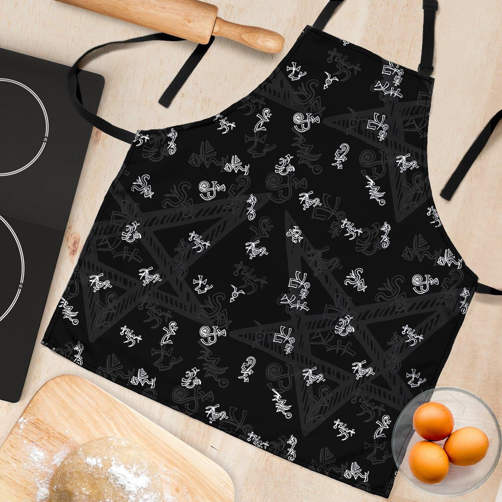 Magic Symbol Gothic Witch Women's Apron-grizzshop