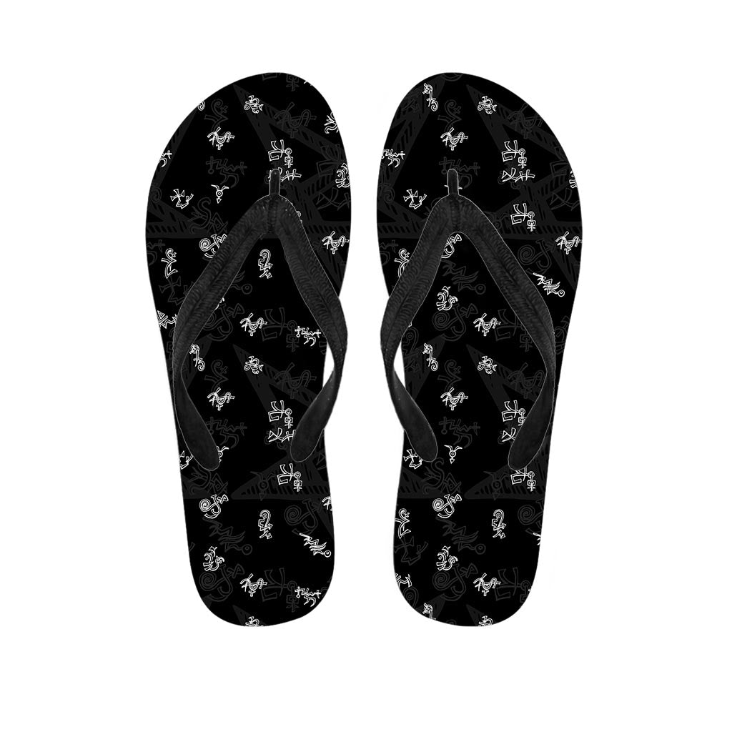 Magic Symbol Gothic Witch Women's Flip Flops-grizzshop