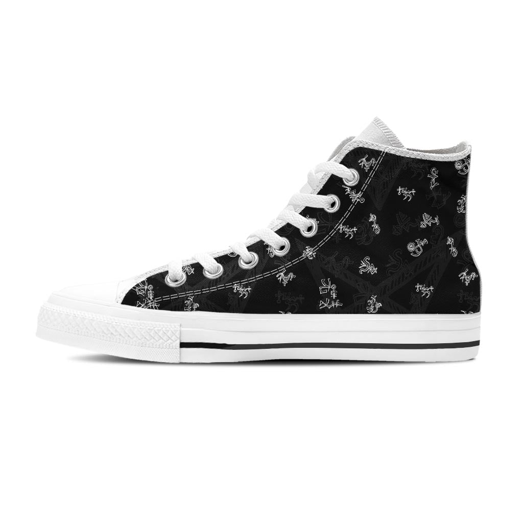 Magic Symbol Gothic Witch Women's High Top Shoes-grizzshop