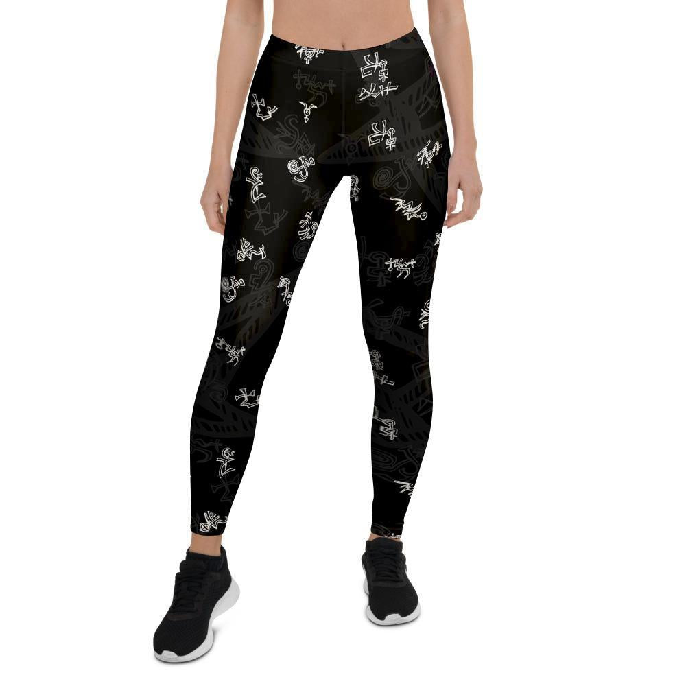 Magic Symbol Gothic Witch Women's Leggings-grizzshop