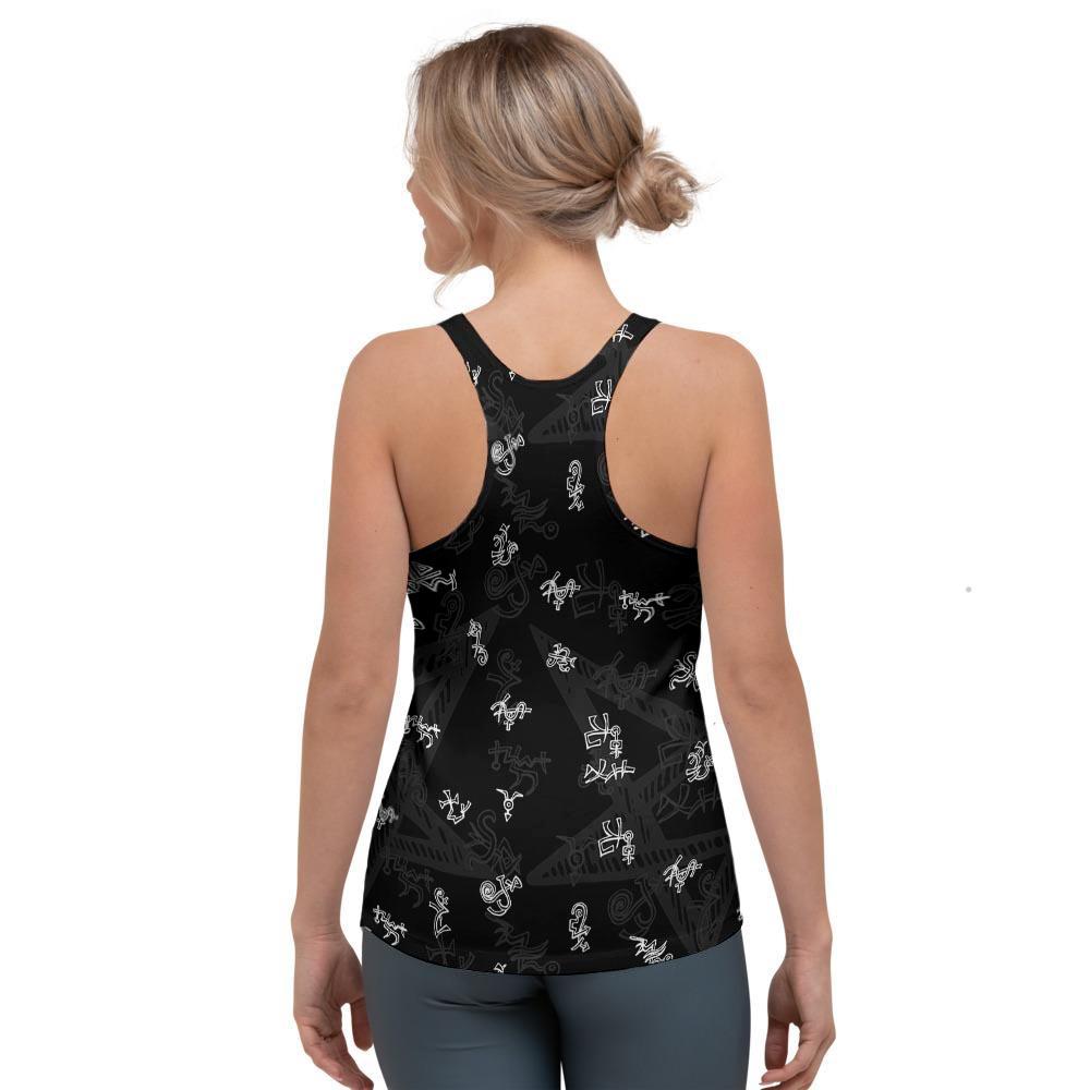 Magic Symbol Gothic Witch Women's Racerback Tank Top-grizzshop