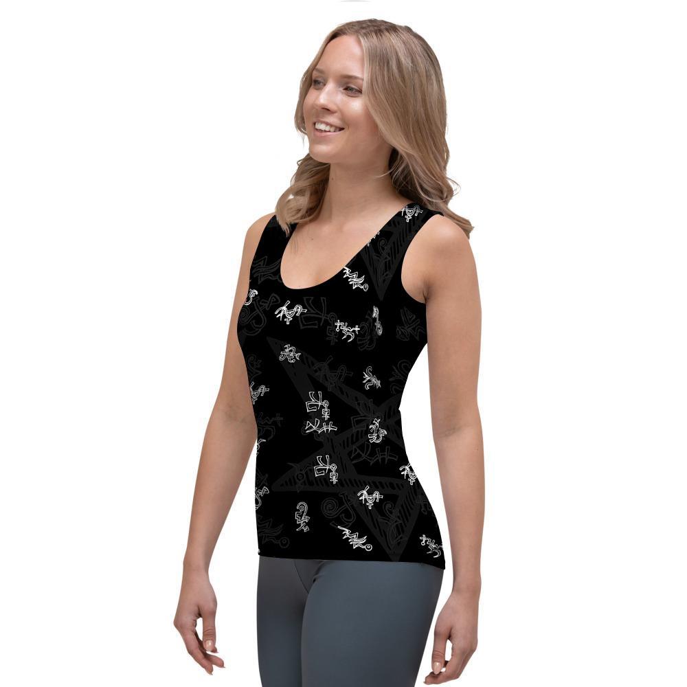 Magic Symbol Gothic Witch Women's Tank Top-grizzshop