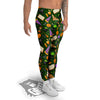 Magical Symbols And Green Print Pattern Men's Leggings-grizzshop