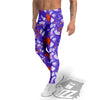 Magician Purple Show Print Pattern Men's Leggings-grizzshop