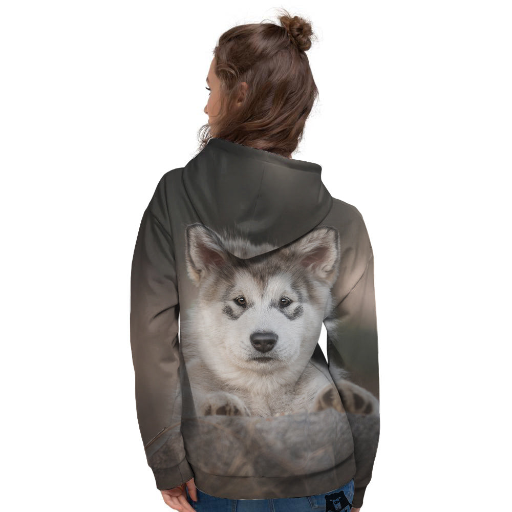 Malamute Alaskan Cute Print Women's Hoodie-grizzshop