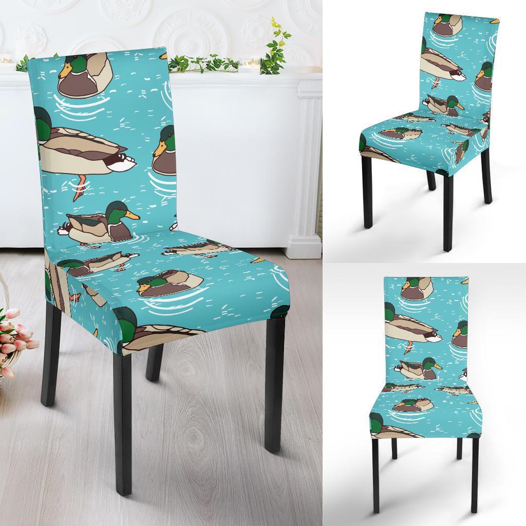 Mallard Duck Pattern Print Chair Cover-grizzshop