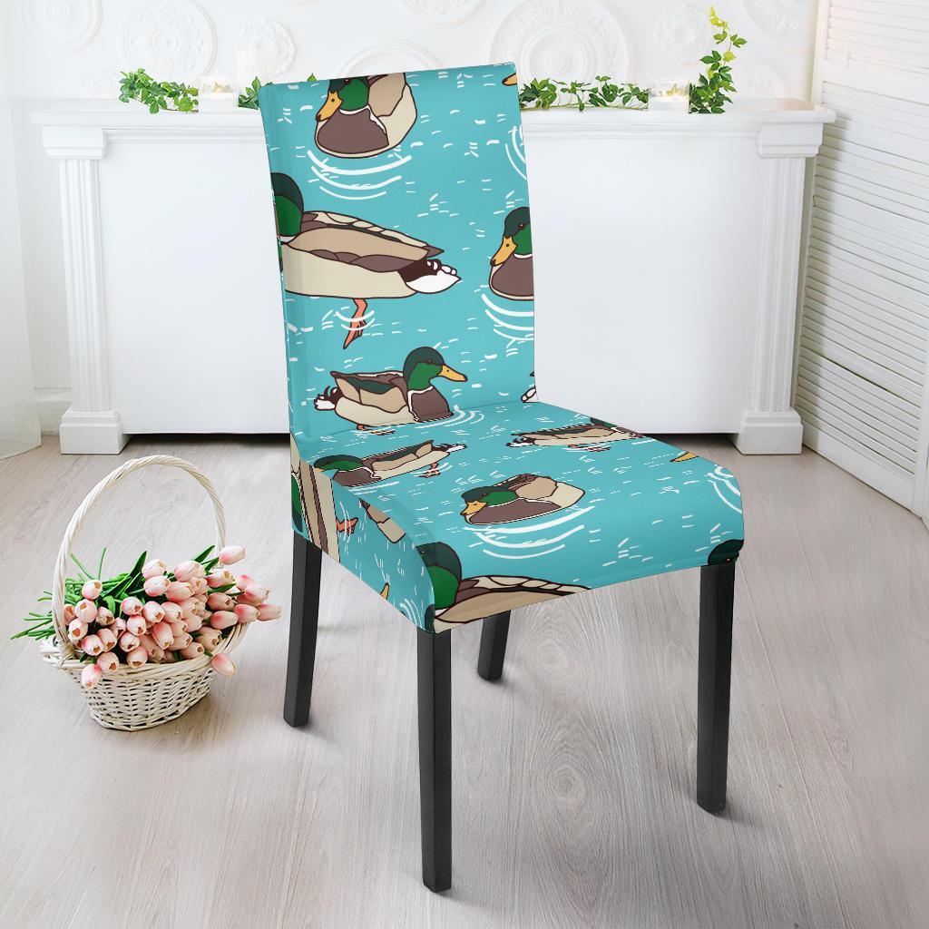 Mallard Duck Pattern Print Chair Cover-grizzshop