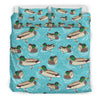 Mallard Duck Pattern Print Duvet Cover Bedding Set-grizzshop