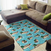 Mallard Duck Pattern Print Floor Mat-grizzshop