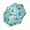 Mallard Duck Pattern Print Foldable Umbrella-grizzshop