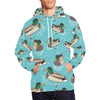 Mallard Duck Pattern Print Men Pullover Hoodie-grizzshop